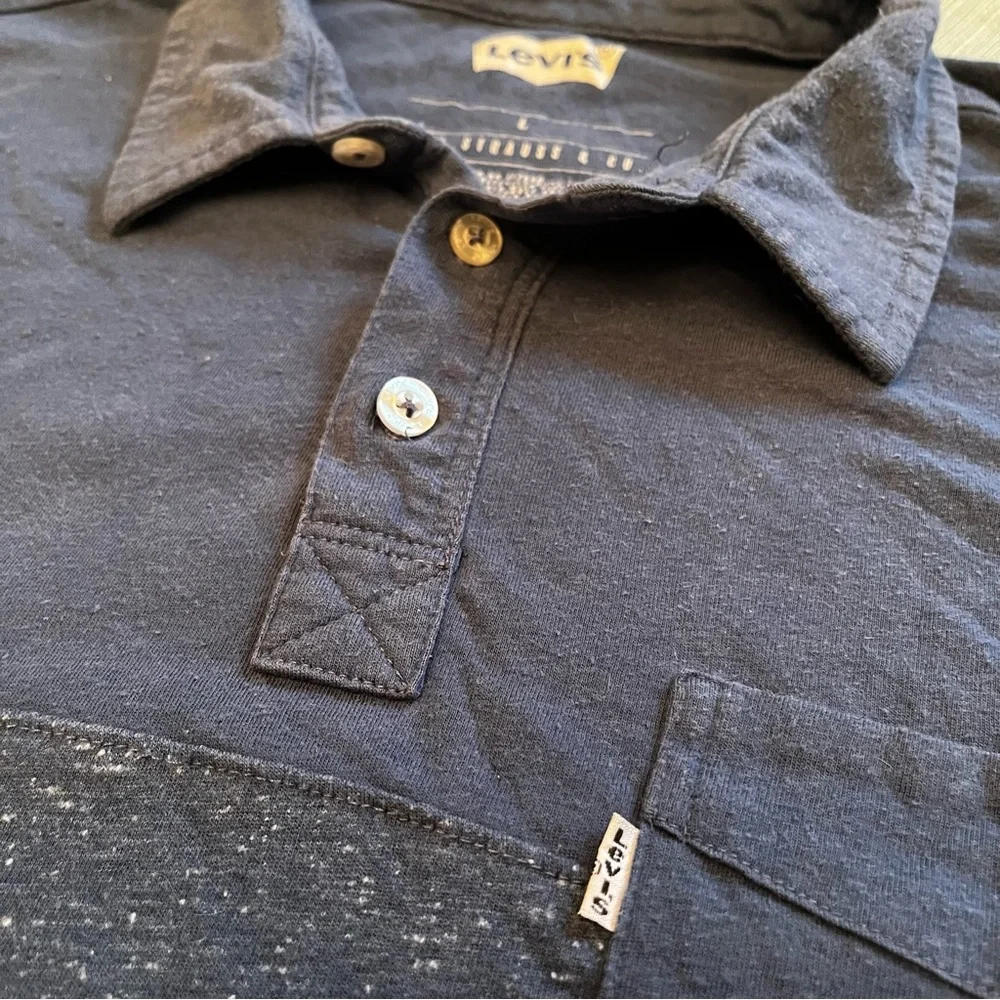 Levi’s Men’s Blue‎ Color Block Polo Size Large